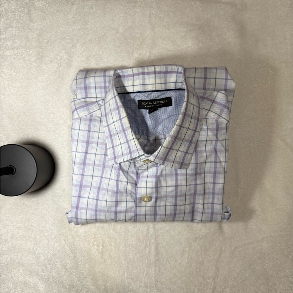 Banana Republic Purple Casual Button Down Shirt